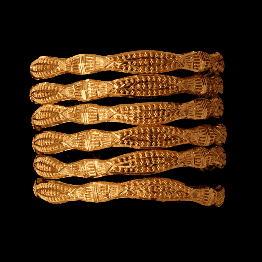 21K Gold Bangle Set (S)